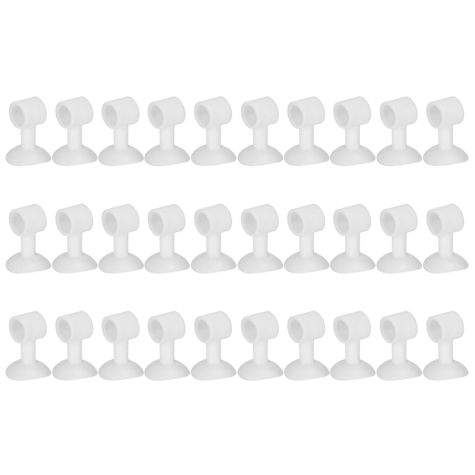 30Pcs Door Stopper Silicone Anti-Collision Door Handle Stopper Mute Suction Buffer Crash Pad