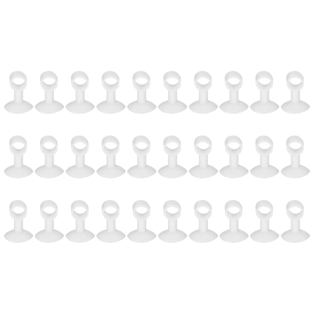 30Pcs Door Stopper Silicone Anti-Collision Door Handle Stopper Mute Suction Buffer Crash Pad