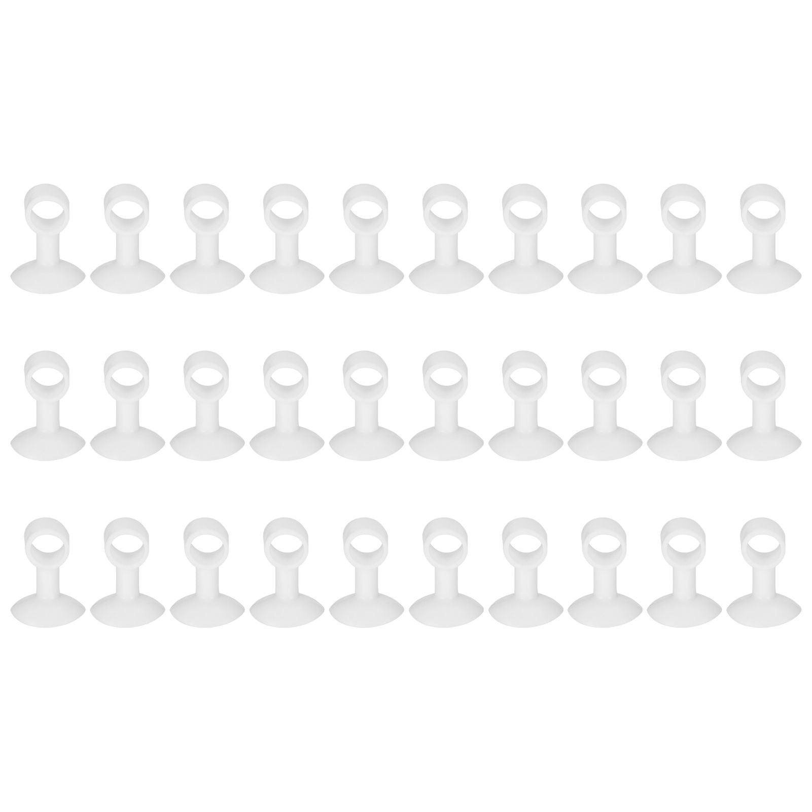 30Pcs Door Stopper Silicone Anti-Collision Door Handle Stopper Mute Suction Buffer Crash Pad