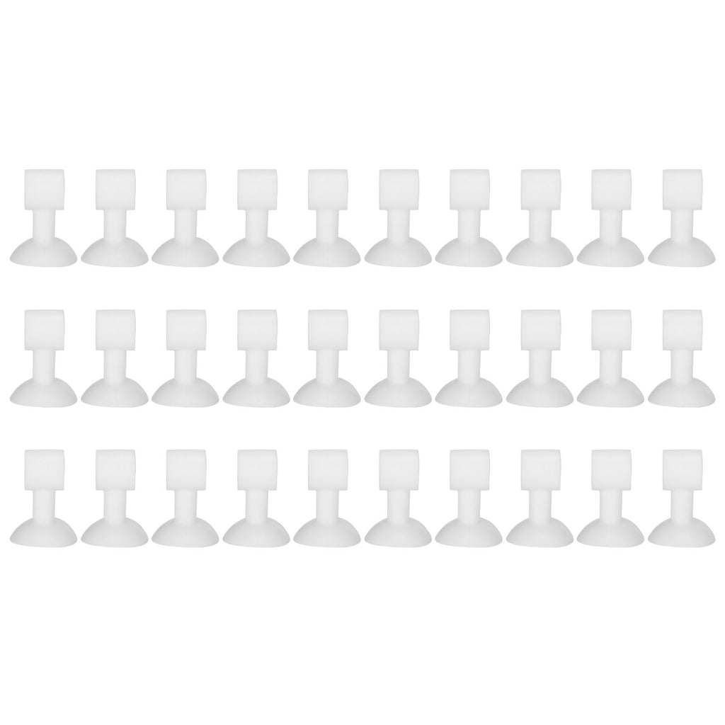 30Pcs Door Stopper Silicone Anti-Collision Door Handle Stopper Mute Suction Buffer Crash Pad
