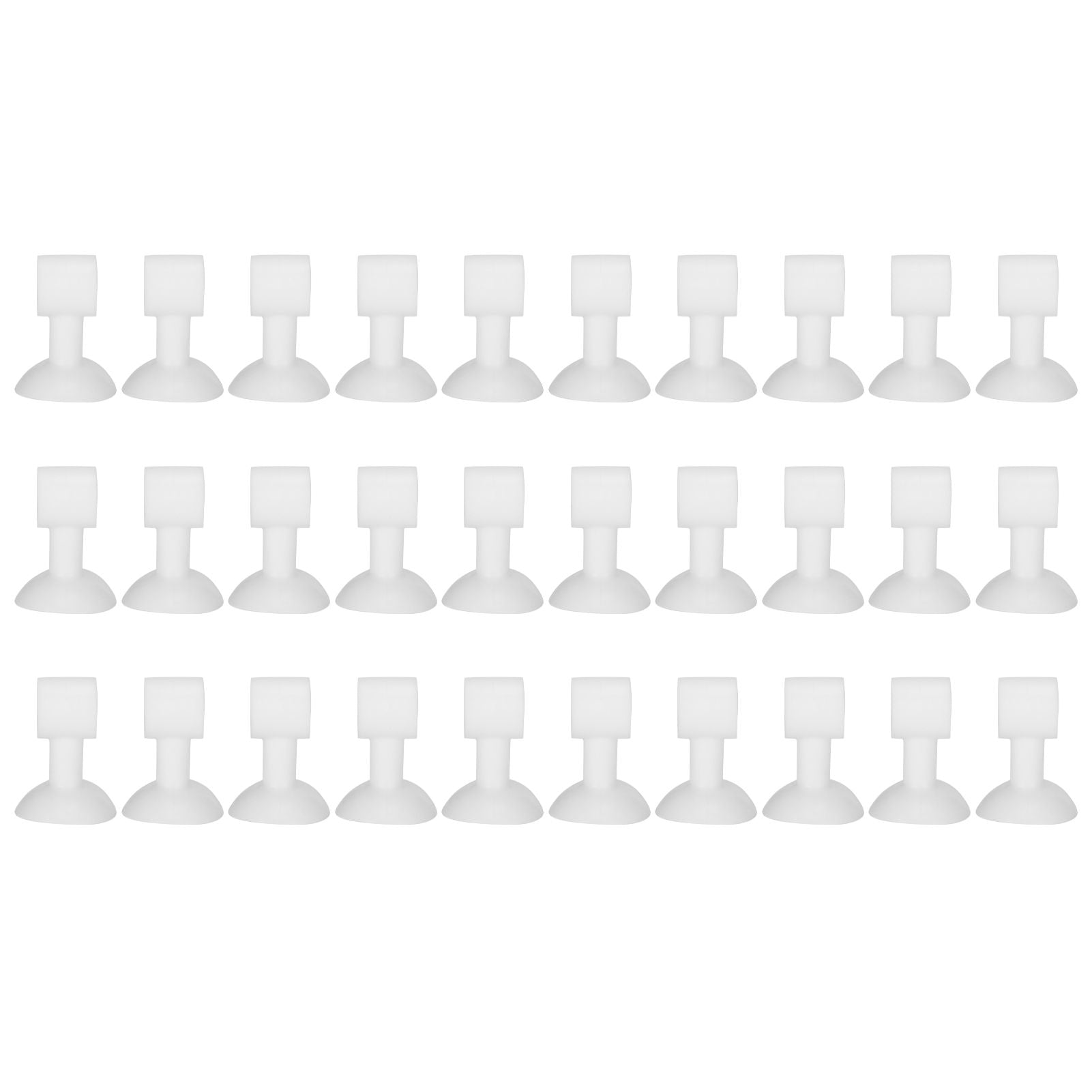 30Pcs Door Stopper Silicone Anti-Collision Door Handle Stopper Mute Suction Buffer Crash Pad