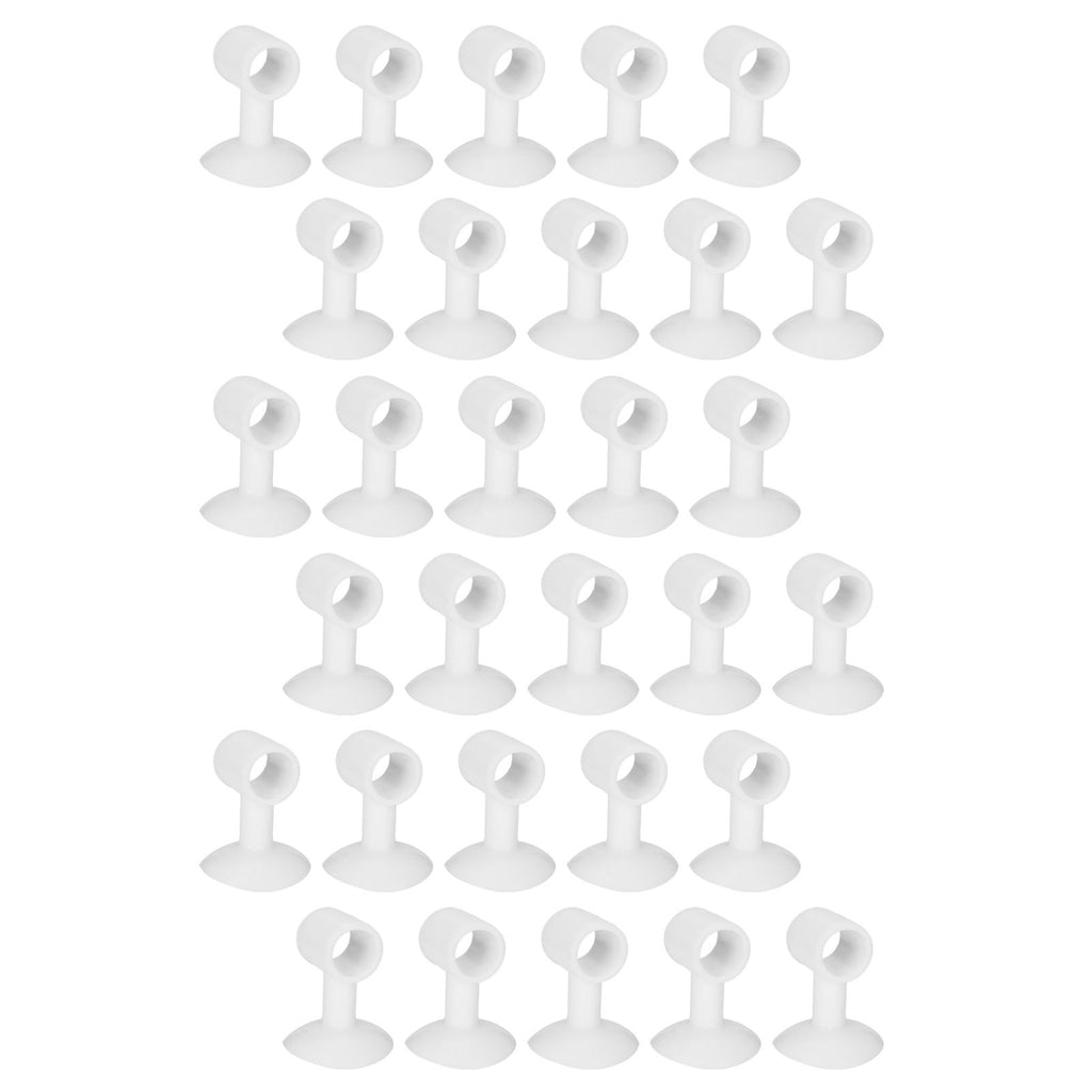 30Pcs Door Stopper Silicone Anti-Collision Door Handle Stopper Mute Suction Buffer Crash Pad