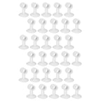 30Pcs Door Stopper Silicone Anti-Collision Door Handle Stopper Mute Suction Buffer Crash Pad