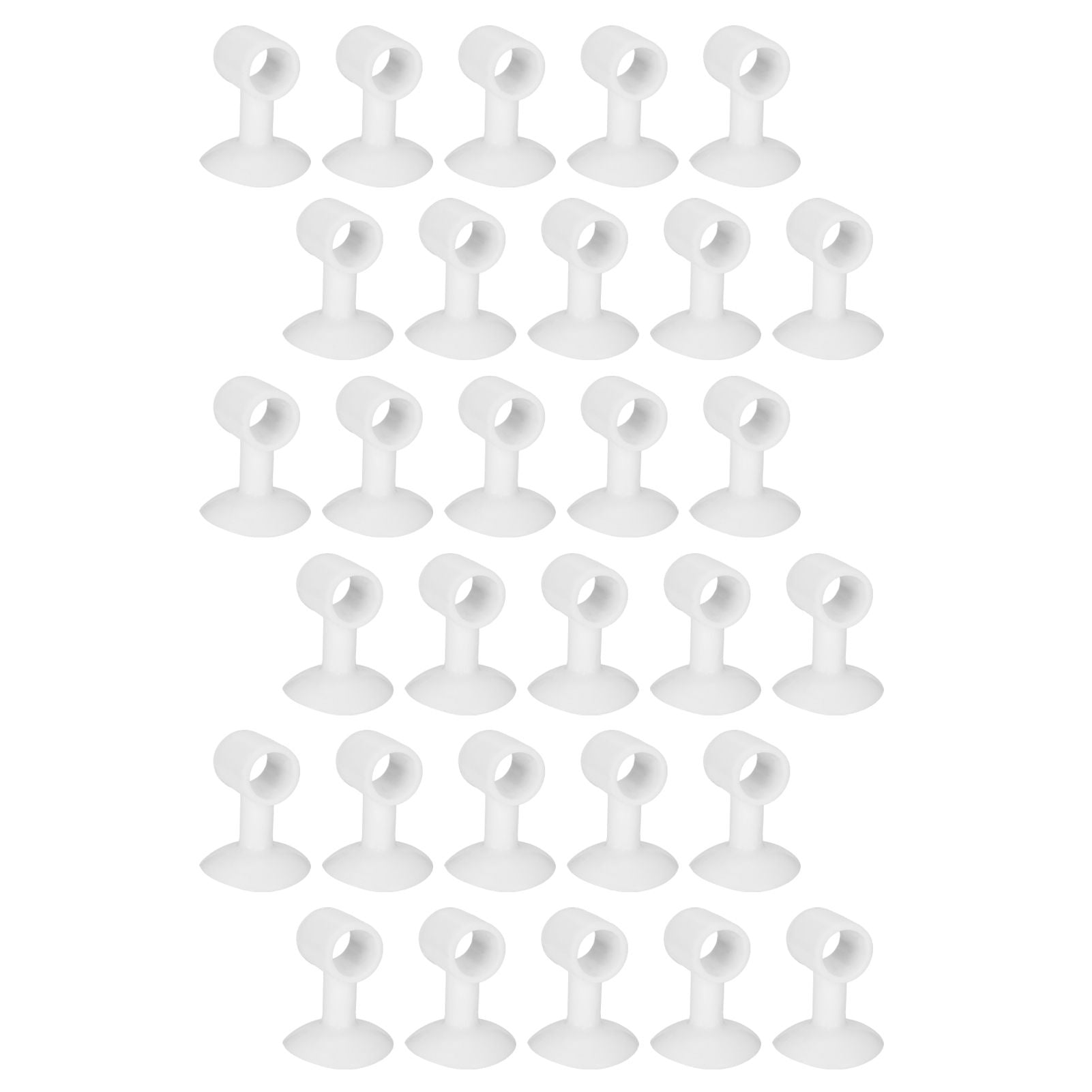 30Pcs Door Stopper Silicone Anti-Collision Door Handle Stopper Mute Suction Buffer Crash Pad