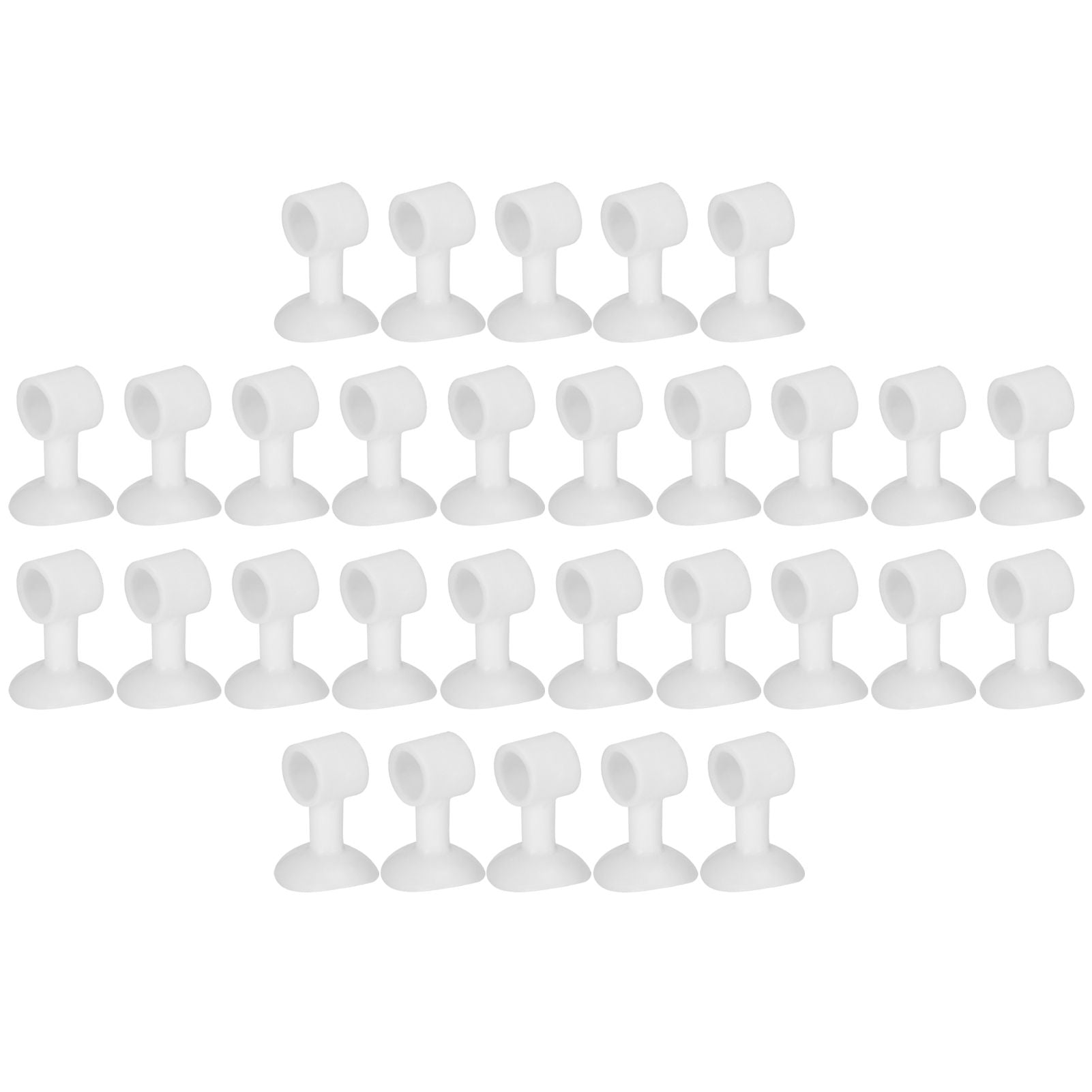 30Pcs Door Stopper Silicone Anti-Collision Door Handle Stopper Mute Suction Buffer Crash Pad