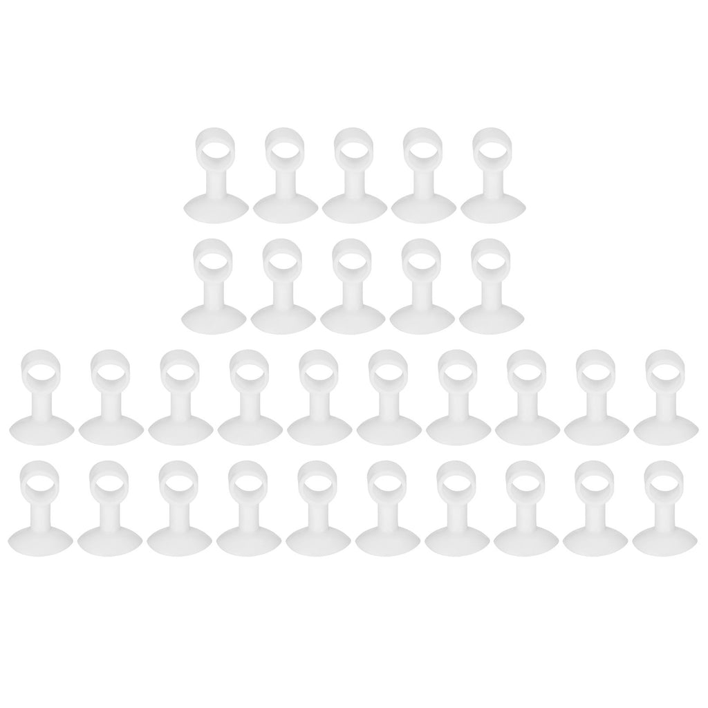 30Pcs Door Stopper Silicone Anti-Collision Door Handle Stopper Mute Suction Buffer Crash Pad