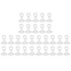 30Pcs Door Stopper Silicone Anti-Collision Door Handle Stopper Mute Suction Buffer Crash Pad