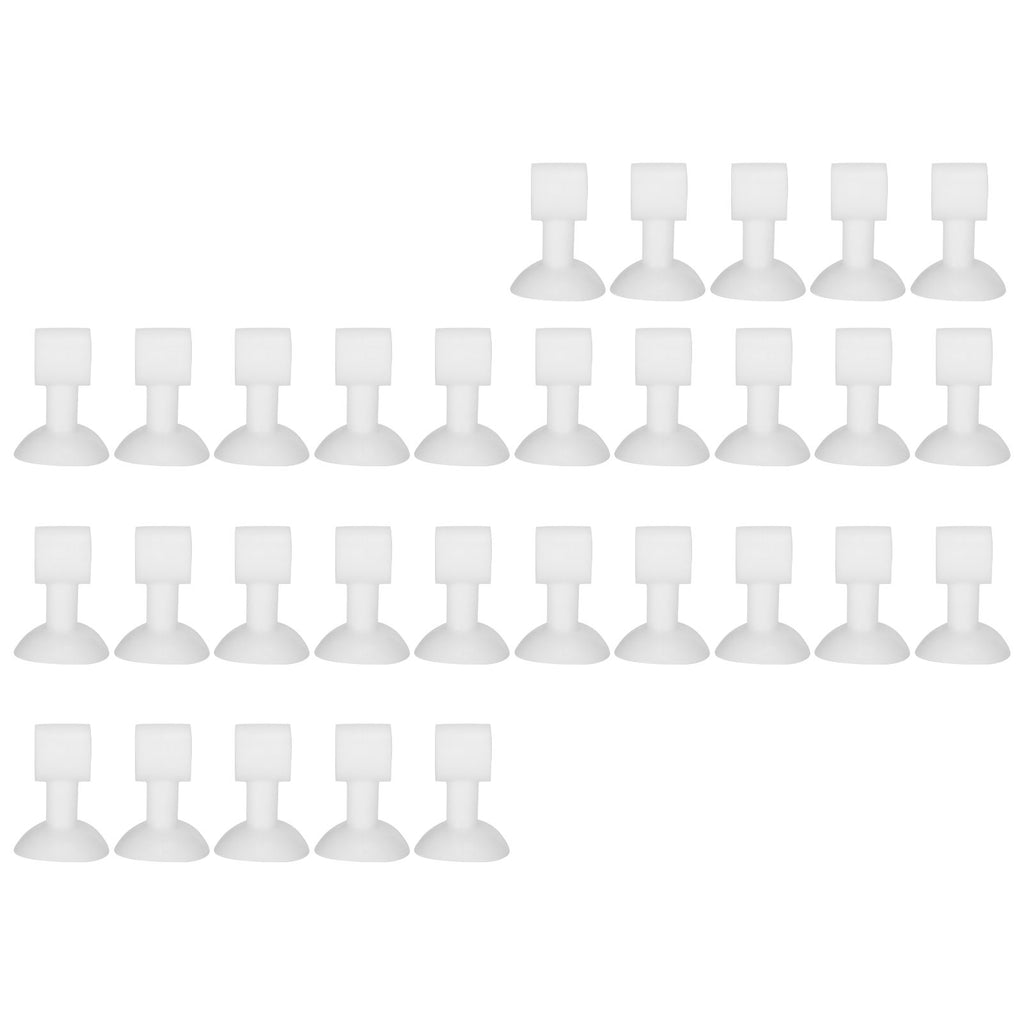 30Pcs Door Stopper Silicone Anti-Collision Door Handle Stopper Mute Suction Buffer Crash Pad