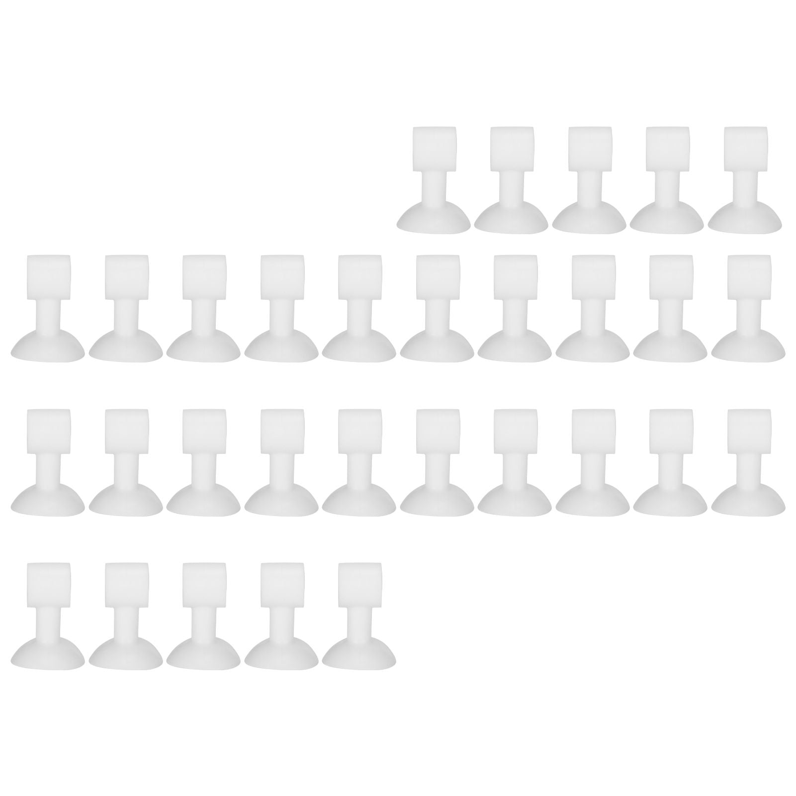 30Pcs Door Stopper Silicone Anti-Collision Door Handle Stopper Mute Suction Buffer Crash Pad