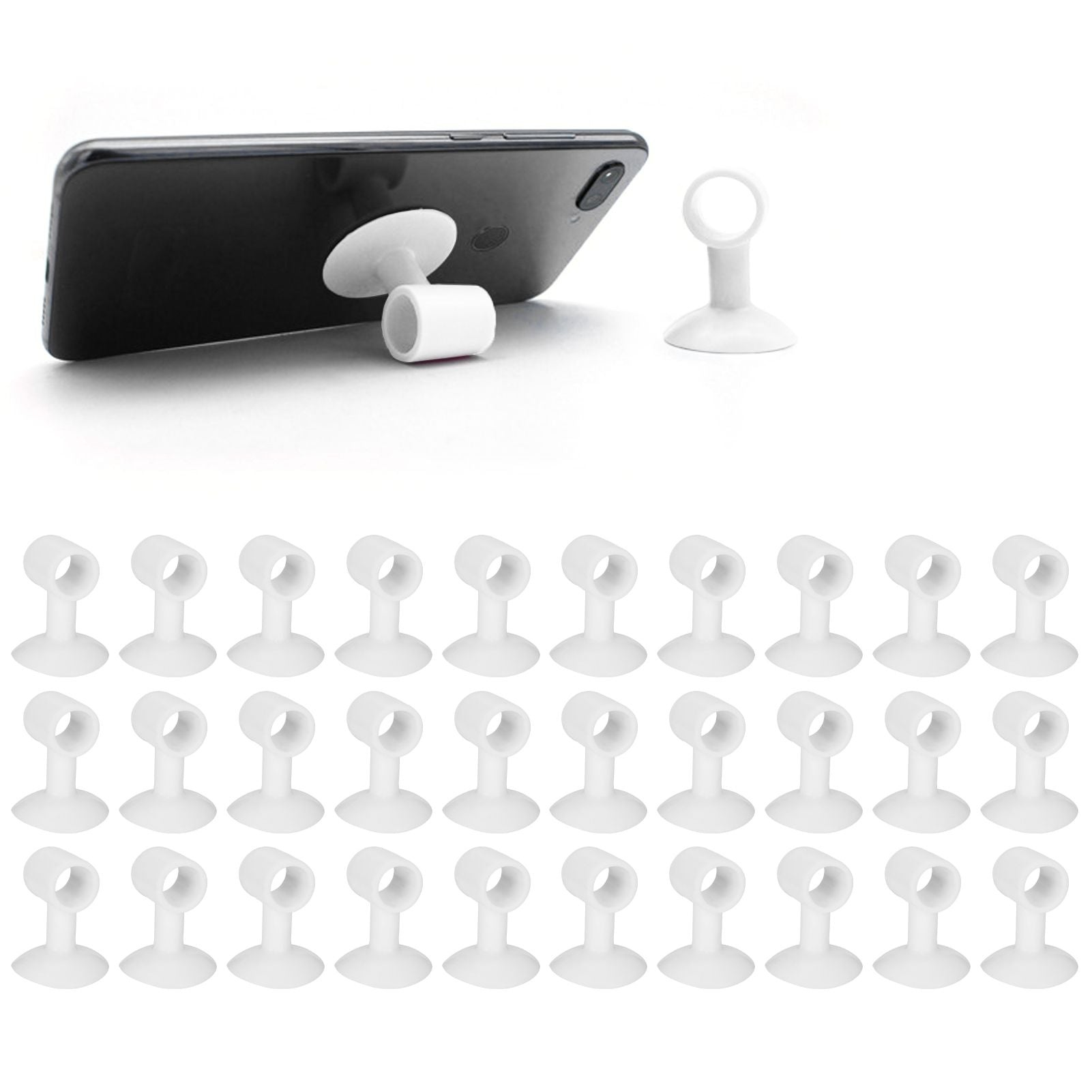 30Pcs Door Stopper Silicone Anti-Collision Door Handle Stopper Mute Suction Buffer Crash Pad