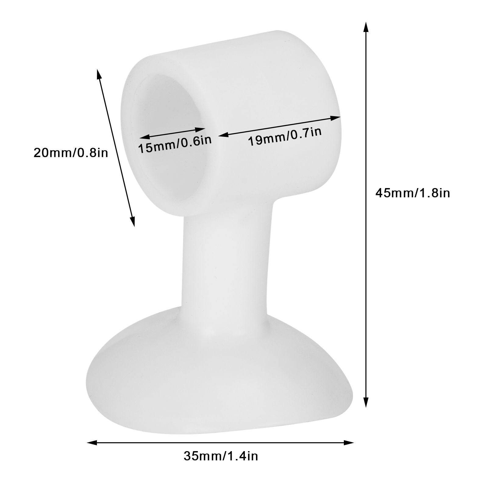 30Pcs Door Stopper Silicone Anti-Collision Door Handle Stopper Mute Suction Buffer Crash Pad