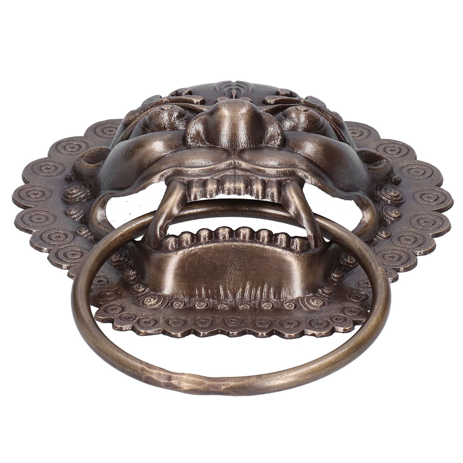 Chinese Style Door Knocker Antique Animal Head Door Ring Wooden Door Pull Ring Replacement Parts