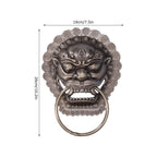Chinese Style Door Knocker Antique Animal Head Door Ring Wooden Door Pull Ring Replacement Parts