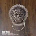 Chinese Style Door Knocker Antique Animal Head Door Ring Wooden Door Pull Ring Replacement Parts
