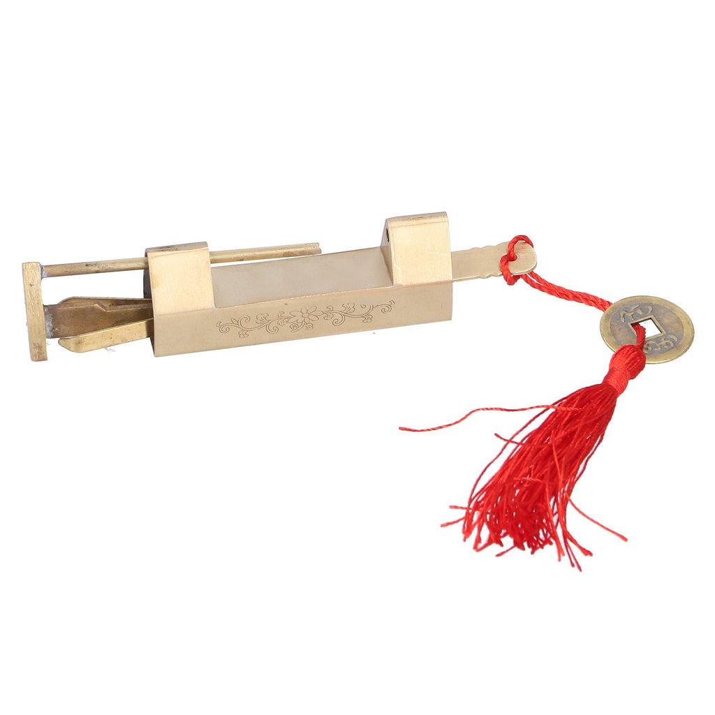 4.4cm Spacing Mini Vintage Padlock Dedicated Carved Jewelry Box Padlock with Key