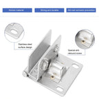 Stainless Steel Glass Door Hinge Punchfree Clamp Clip Bracket S Unilateral Clip
