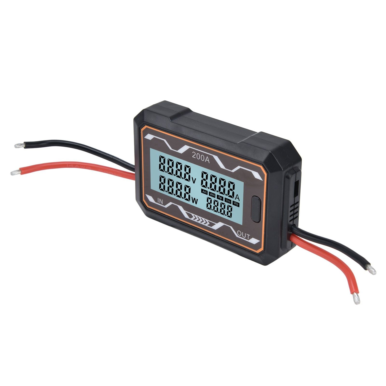 DC Power Meter Backlight Setting Large Screen Display Multifunctional Power Tester for Solar Energy Systems 0 to 60V200A
