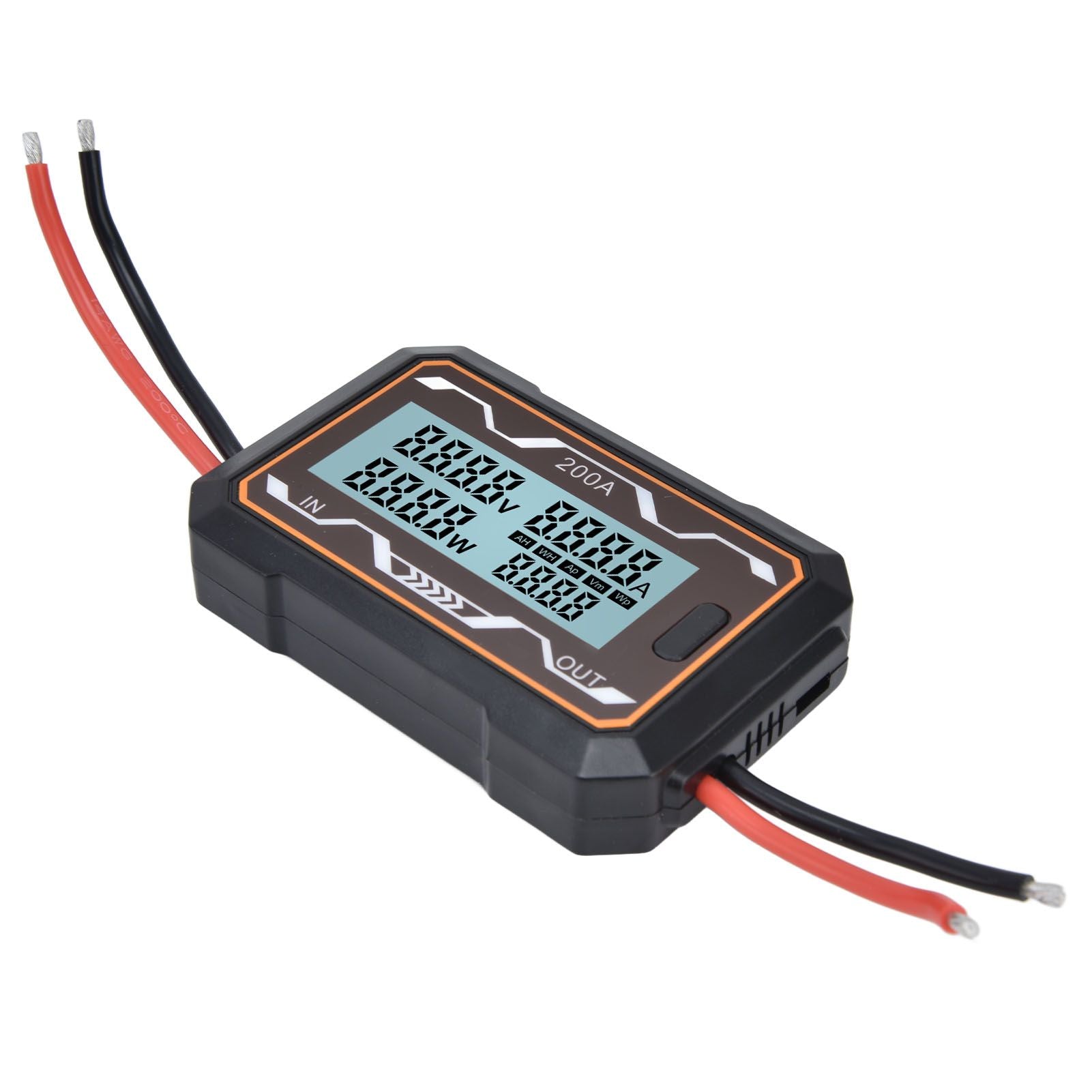 DC Power Meter Backlight Setting Large Screen Display Multifunctional Power Tester for Solar Energy Systems 0 to 60V200A