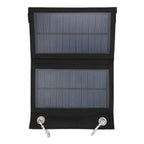4W 2 Fold Solar Panels Portable High Conversion Efficiency Polysilicon Mobile Power with Climbing Buckle for Automobile