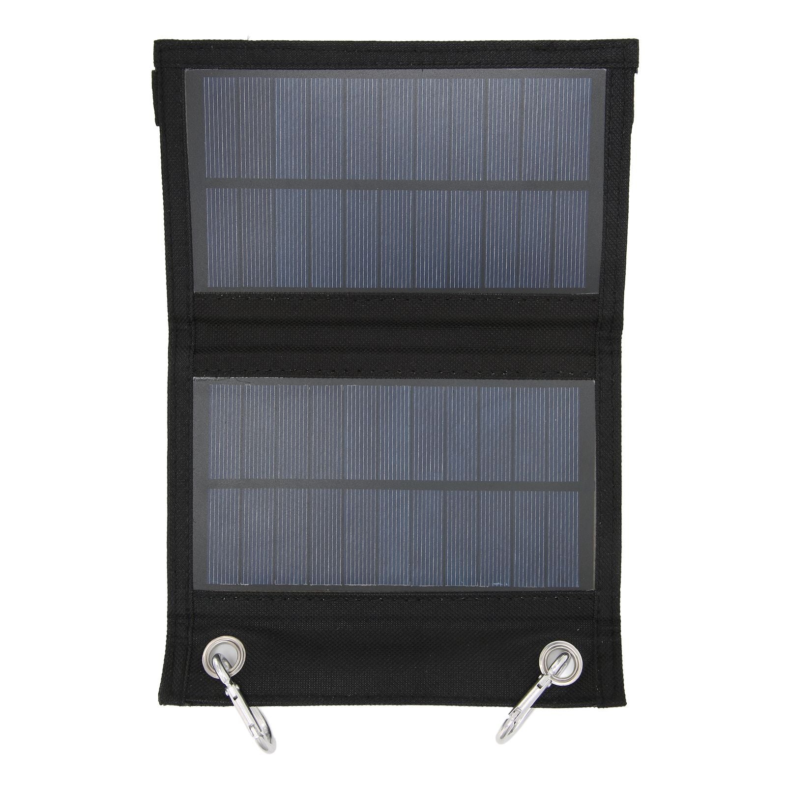 4W 2 Fold Solar Panels Portable High Conversion Efficiency Polysilicon Mobile Power with Climbing Buckle for Automobile