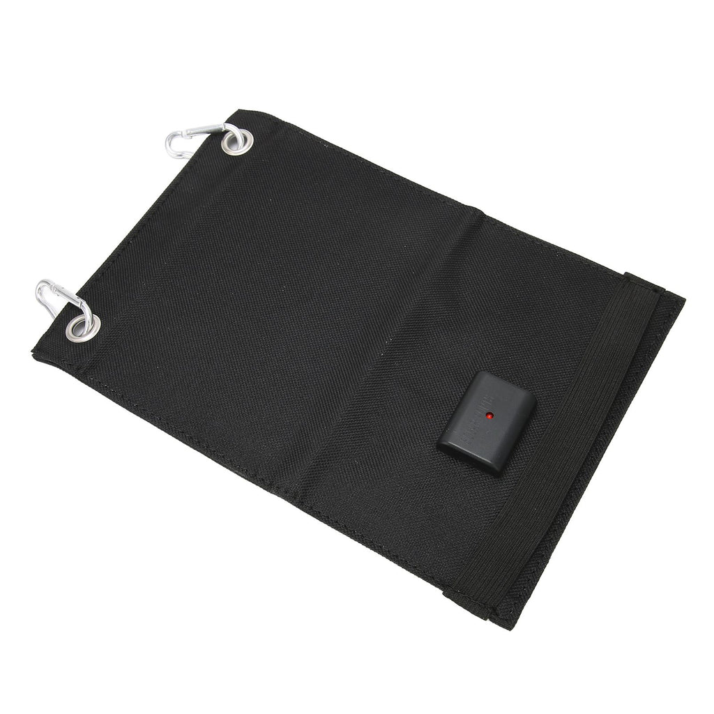 4W 2 Fold Solar Panels Portable High Conversion Efficiency Polysilicon Mobile Power with Climbing Buckle for Automobile