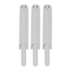 3Pcs Push Latch Widely Used Oxidation Resistant Door Latch Damper for Cabinet Door Closet Gray
