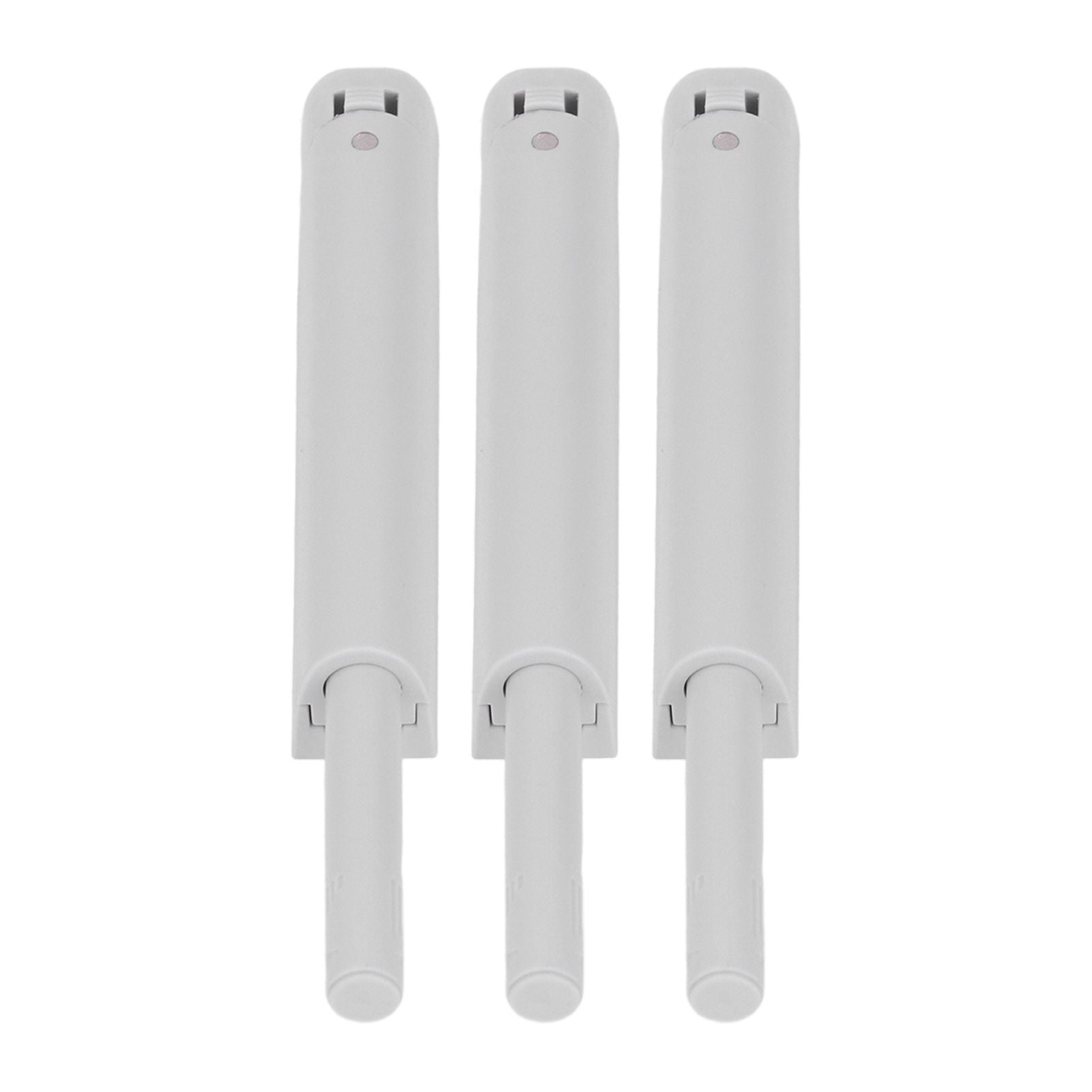 3Pcs Push Latch Widely Used Oxidation Resistant Door Latch Damper for Cabinet Door Closet Gray