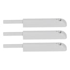 3Pcs Push Latch Widely Used Oxidation Resistant Door Latch Damper for Cabinet Door Closet Gray