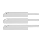 3Pcs Push Latch Widely Used Oxidation Resistant Door Latch Damper for Cabinet Door Closet Gray