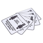 2 Set Floor Sticker Floor Distancing Signs Marker Warning Decal for Mall School Public Area