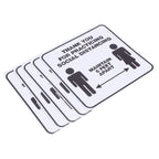 2 Set Floor Sticker Floor Distancing Signs Marker Warning Decal for Mall School Public Area