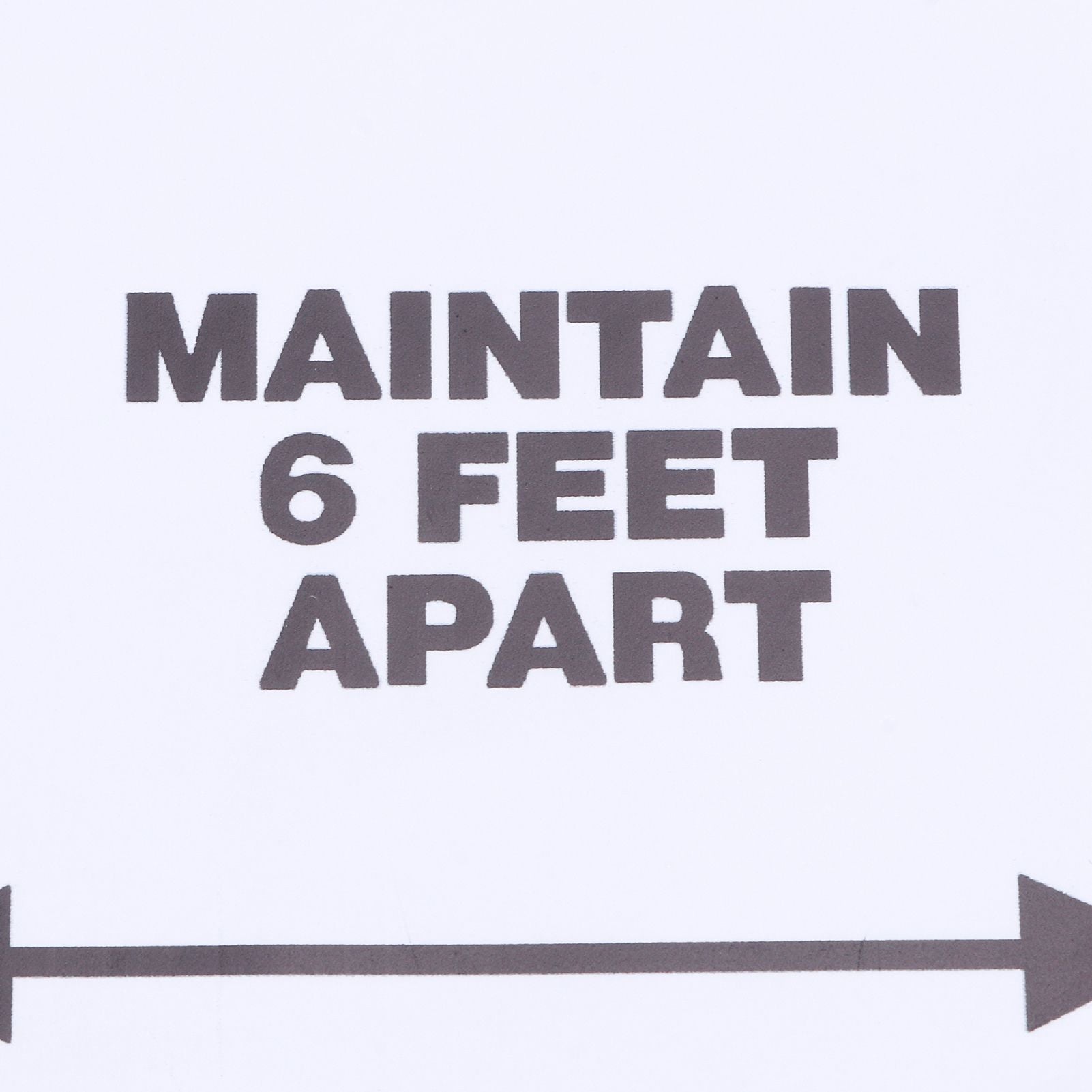2 Set Floor Sticker Floor Distancing Signs Marker Warning Decal for Mall School Public Area