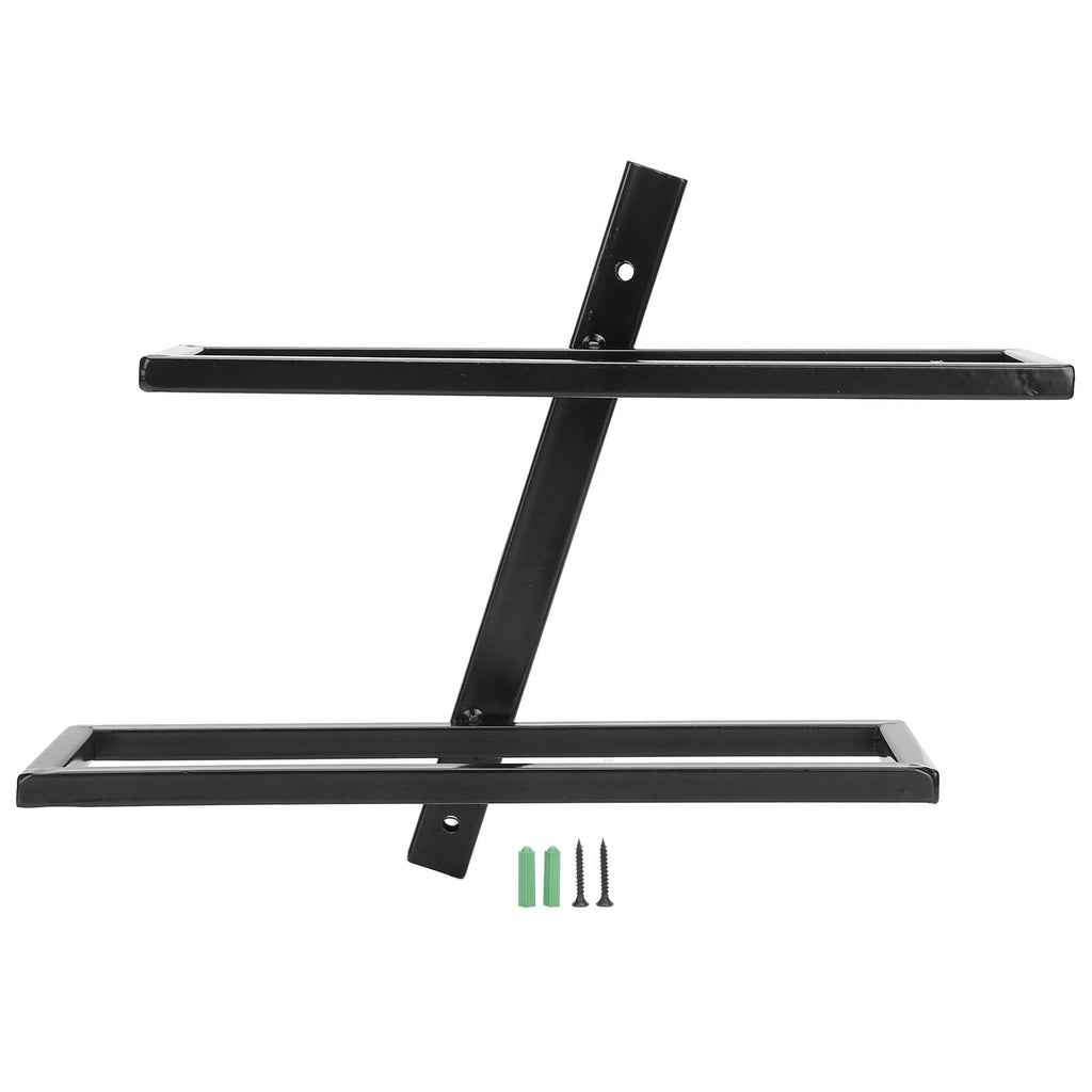 Wall Mounted Red Wine Bottle Holder Rack Storage Shelf for Household Kitchen Bar Decor2 Bottle
