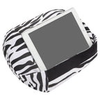 Portable Tablet Cushion Printed Canvas Reading Bracket Pillow Holder for Smartphone BooksStripe Style