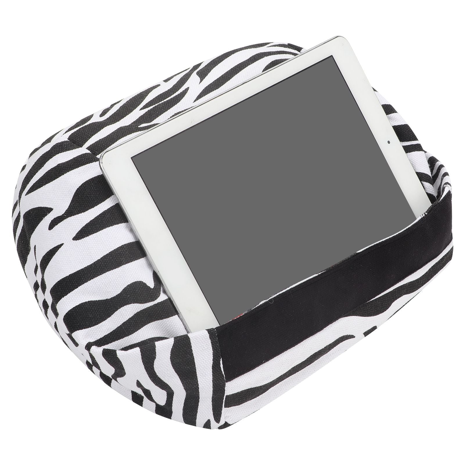 Portable Tablet Cushion Printed Canvas Reading Bracket Pillow Holder for Smartphone BooksStripe Style
