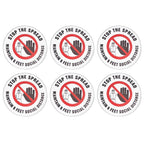 2 Sets Social Distancing Sign Keep Distance Wall Sticker for Home Supermarket Public Place