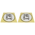 2 Sets Social Distancing Floor Decals Distancing Warning Sign Sticker for Crowd Control Guidance