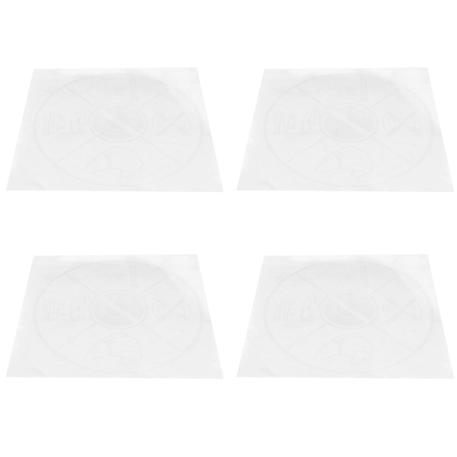 4Set English Warning Signs Safety Wall Caution Stickers Decal for Supermarket Office SchoolType A