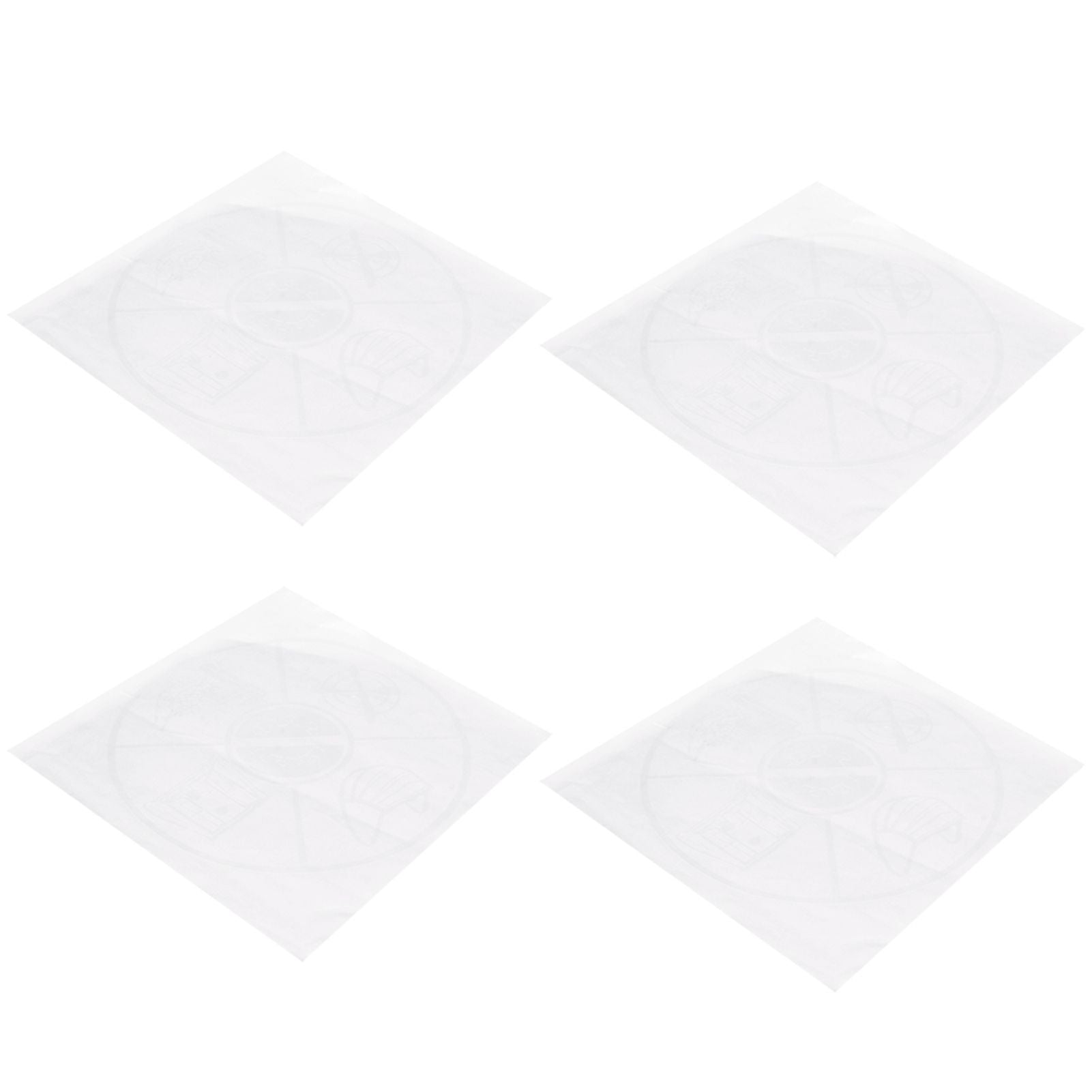 4Set English Warning Signs Safety Wall Caution Stickers Decal for Supermarket Office SchoolType A
