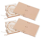 2 Sets Wedding Vow Books Exquisite Gift Card Declaration Booklets Props SuppliesStyle 1