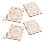 2 Sets Wedding Vow Books Exquisite Gift Card Declaration Booklets Props SuppliesStyle 1