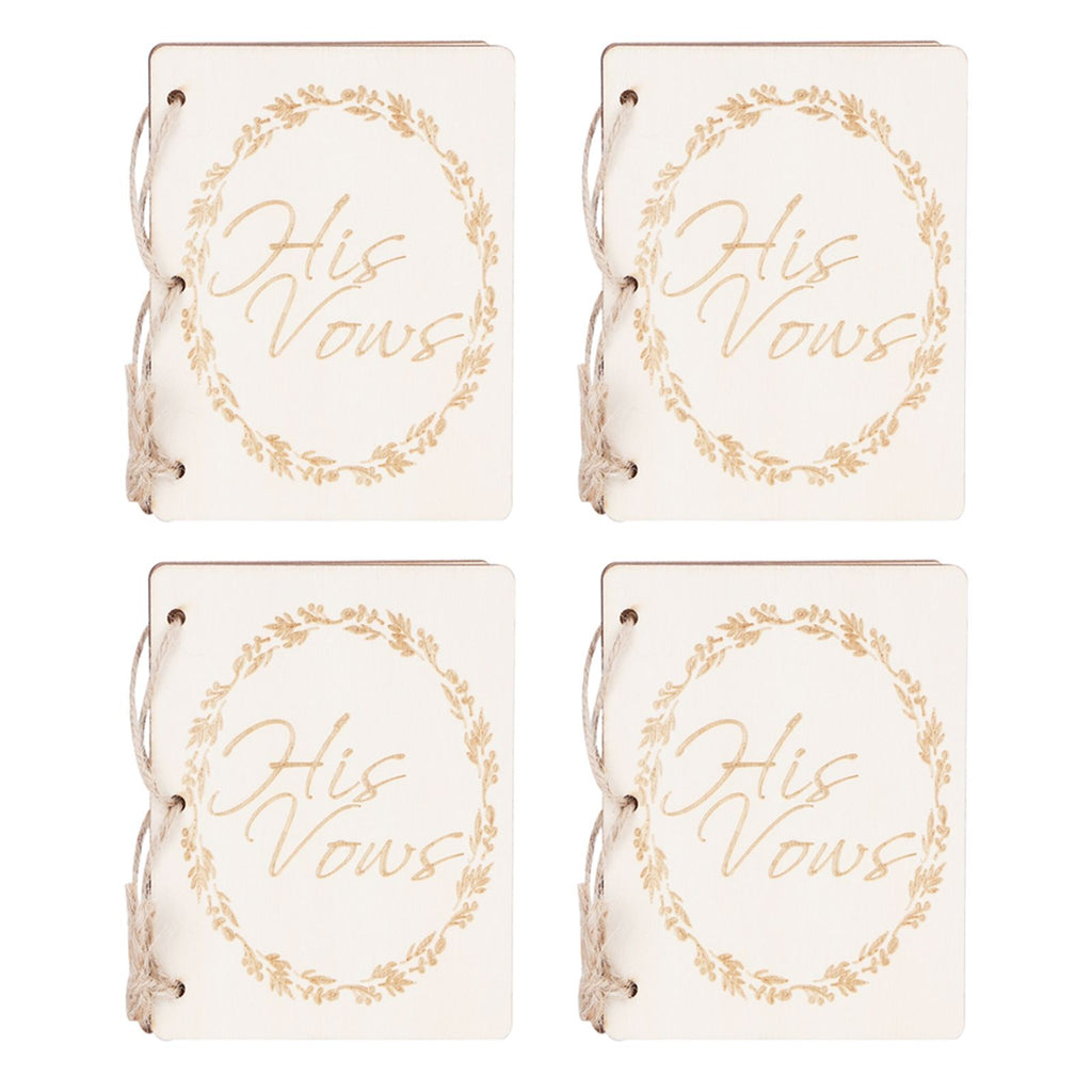 2 Sets Wedding Vow Books Exquisite Gift Card Declaration Booklets Props SuppliesStyle 1