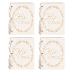 2 Sets Wedding Vow Books Exquisite Gift Card Declaration Booklets Props SuppliesStyle 1