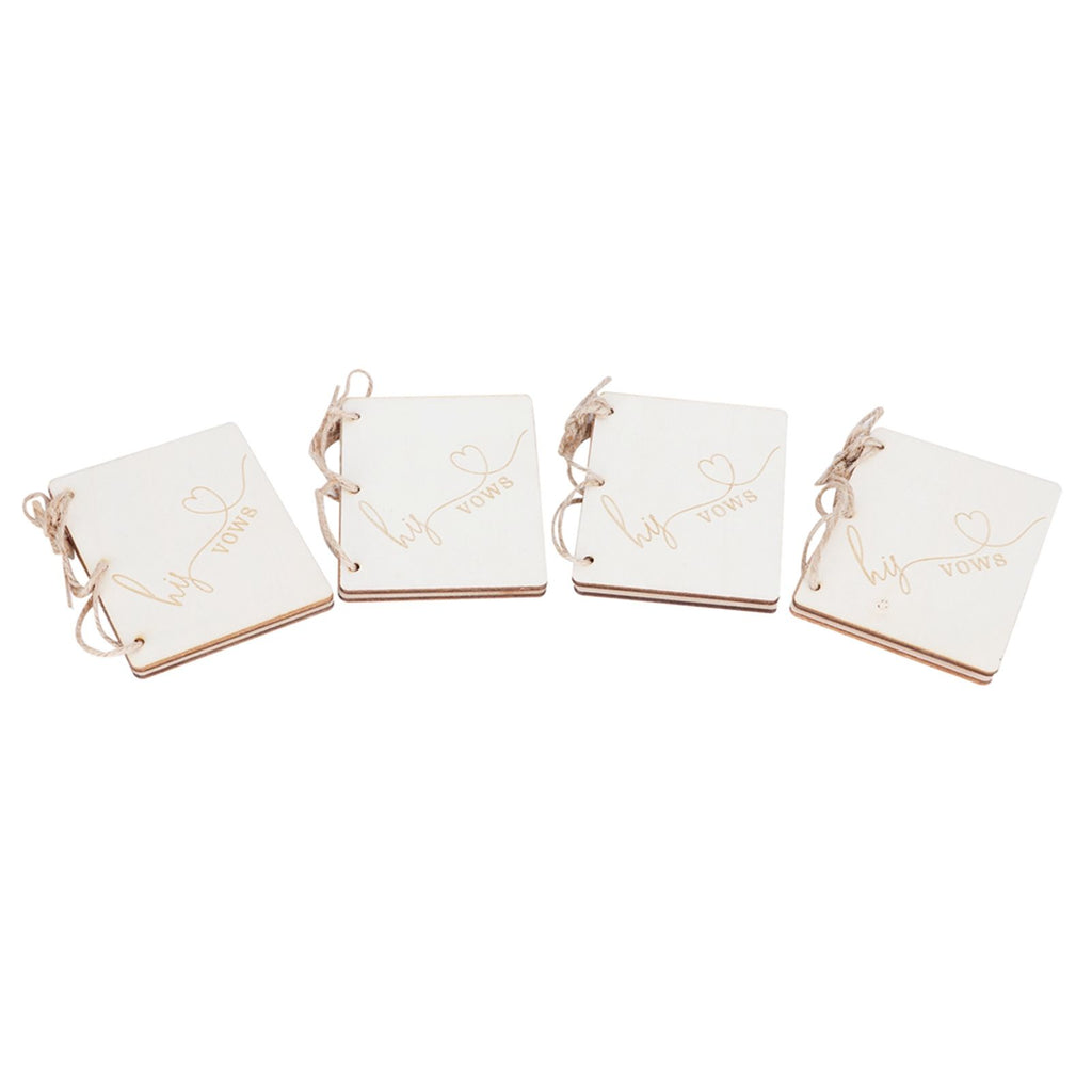2 Sets Wedding Vow Books Exquisite Gift Card Declaration Booklets Props SuppliesStyle 2
