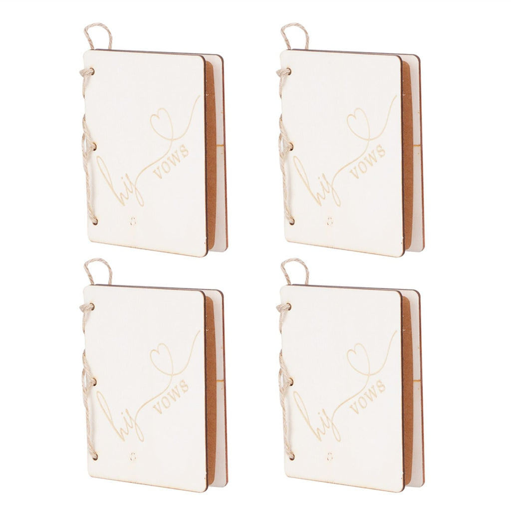 2 Sets Wedding Vow Books Exquisite Gift Card Declaration Booklets Props SuppliesStyle 2