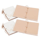 2 Sets Wedding Vow Books Exquisite Gift Card Declaration Booklets Props SuppliesStyle 2