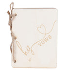 2 Sets Wedding Vow Books Exquisite Gift Card Declaration Booklets Props SuppliesStyle 2