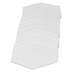 Acrylic Hexagonal Mirror Setting Wall Self Adhesive Stickers Decoration for Home Room20cm/7.9in Silver