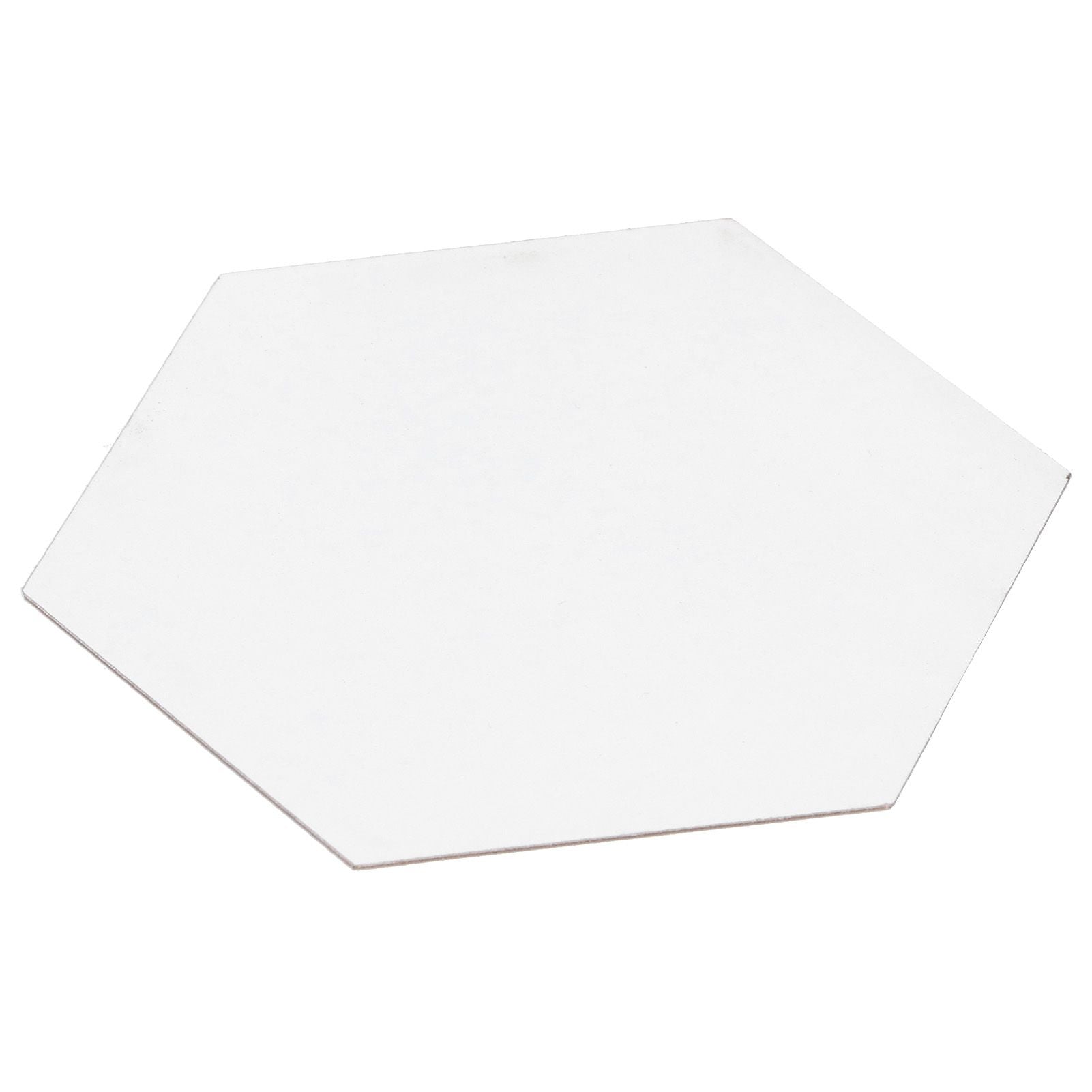 Acrylic Hexagonal Mirror Setting Wall Self Adhesive Stickers Decoration for Home Room20cm/7.9in Silver
