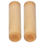 2Pcs EcoFriendly Bamboo Tube Portable Tea Storage Cylinder Mini Round Spices Storage Jar